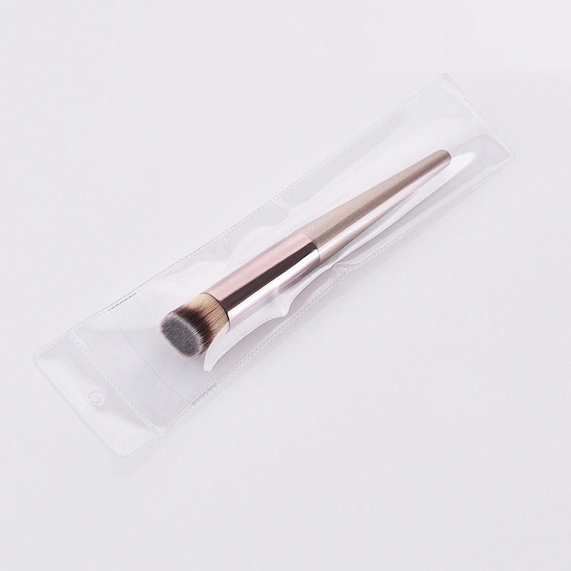 Fashion Champagne Oblique Shape Design Cosmetic Brush(1pc),Beauty tools
