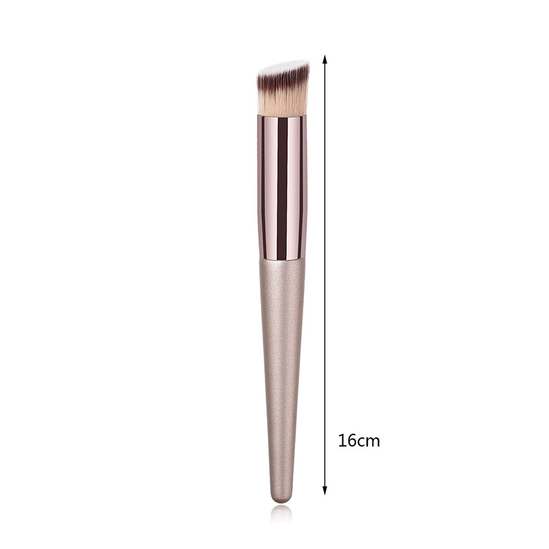 Fashion Champagne Oblique Shape Design Cosmetic Brush(1pc),Beauty tools