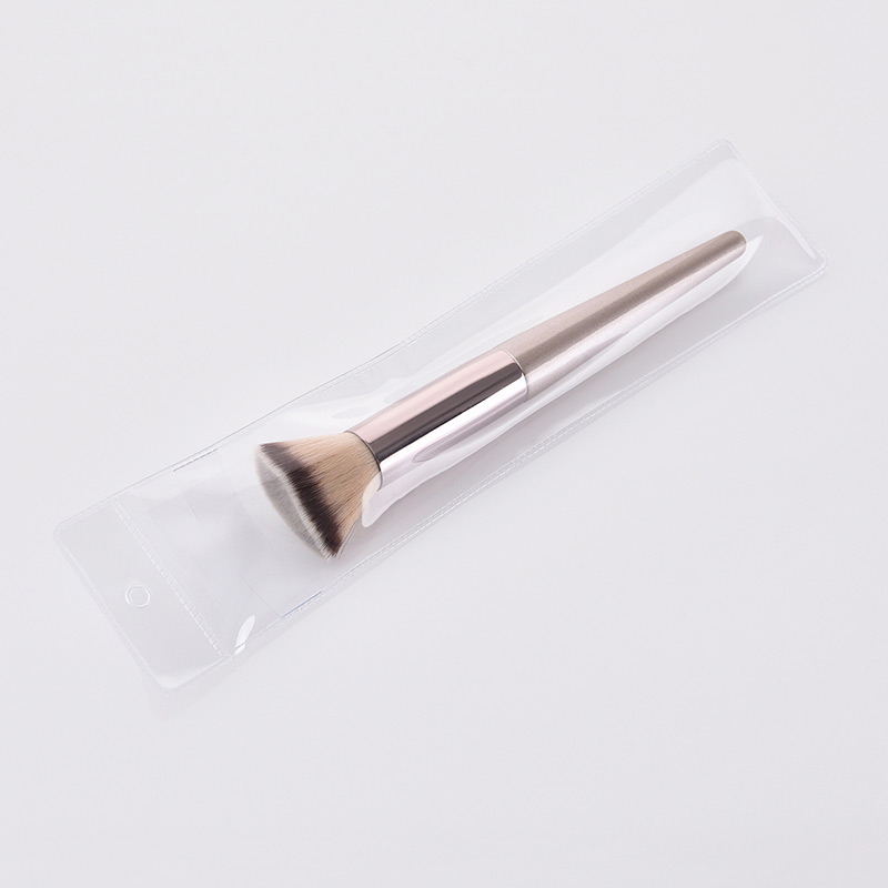 Fashion Champagne Flat Shape Design Cosmetic Brush(1pc),Beauty tools