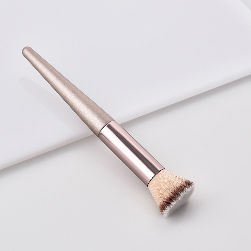 Fashion Champagne Flat Shape Design Cosmetic Brush(1pc),Beauty tools
