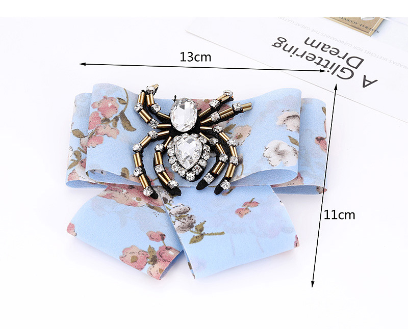 Fashion Blue Spider Shape Decorated Bowknot Brooch,Korean Brooches