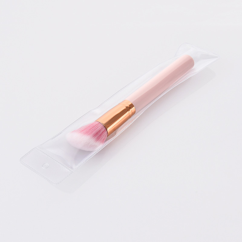 Fashion Pink Oblique Shape Design Blusher Brush(1pc),Beauty tools