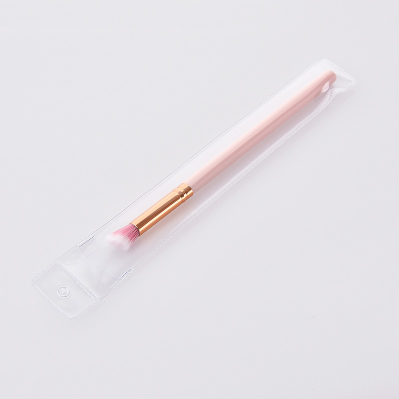 Fashion Pink Oblique Shape Design Cosmetic Brush(1pc),Beauty tools