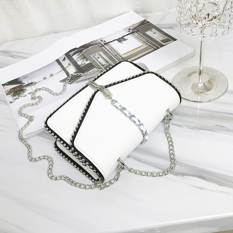 Fashion White Tassel Decorated Shoulder Bag,Shoulder bags
