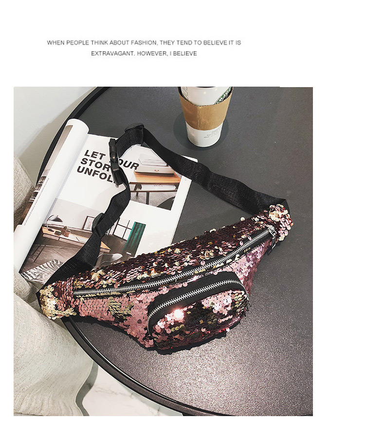Fashion Pink Zipper Decorated Shoulder Bag,Wallet