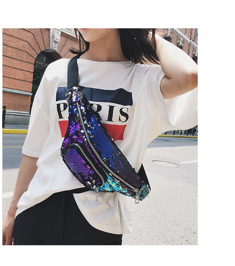 Fashion Black Zipper Decorated Shoulder Bag,Wallet