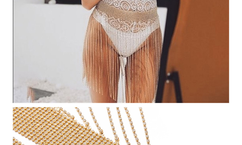 Fashion Silver Color Tassel Decorated Waist Chain,Body Piercing Jewelry