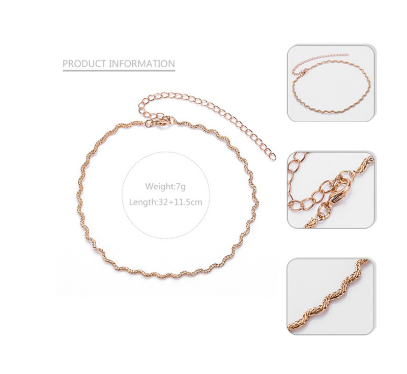 Fashion Gold Color Pure Color Decorated Simple Necklace,Chains
