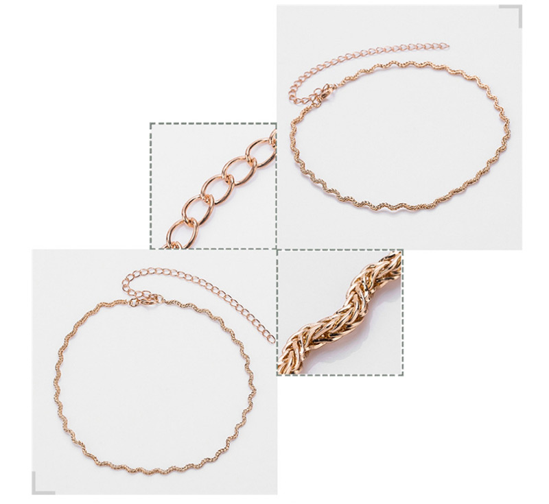 Fashion Gold Color Pure Color Decorated Simple Necklace,Chains