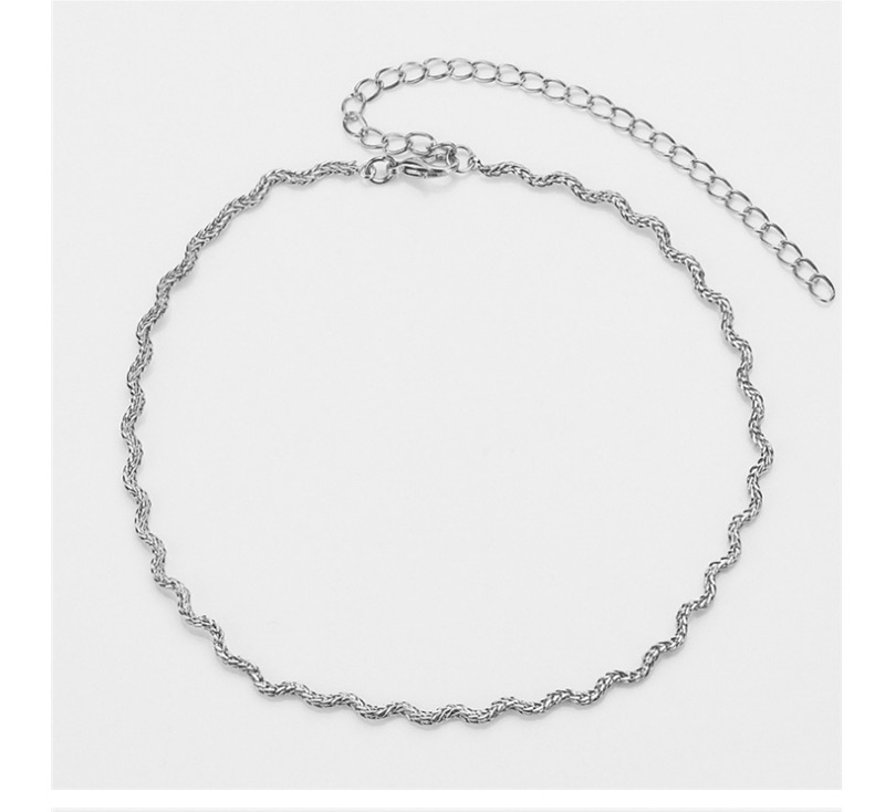 Fashion Silver Color Pure Color Decorated Simple Necklace,Chains
