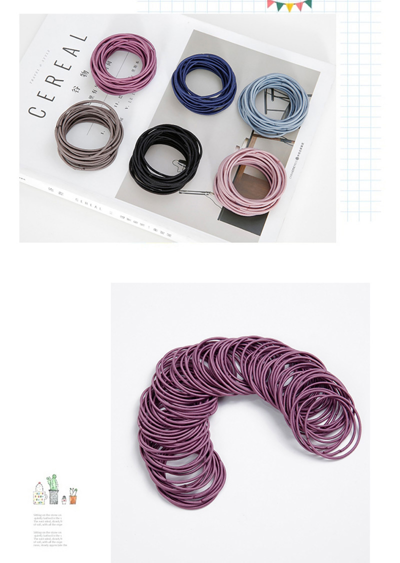 Lovely Dark Purple Pure Color Design Child Hair Band(around 100pcs),Kids Accessories