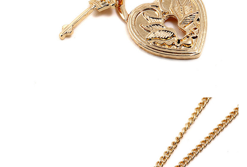 Fashion Gold Color Heart Shape Decorated Earrings,Pendants