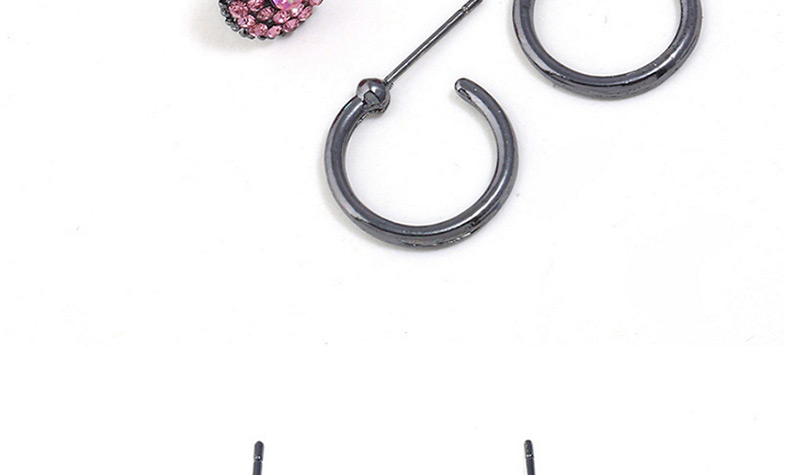 Fashion Pink Star Shape Decorated Earrings (6 Pcs ),Stud Earrings