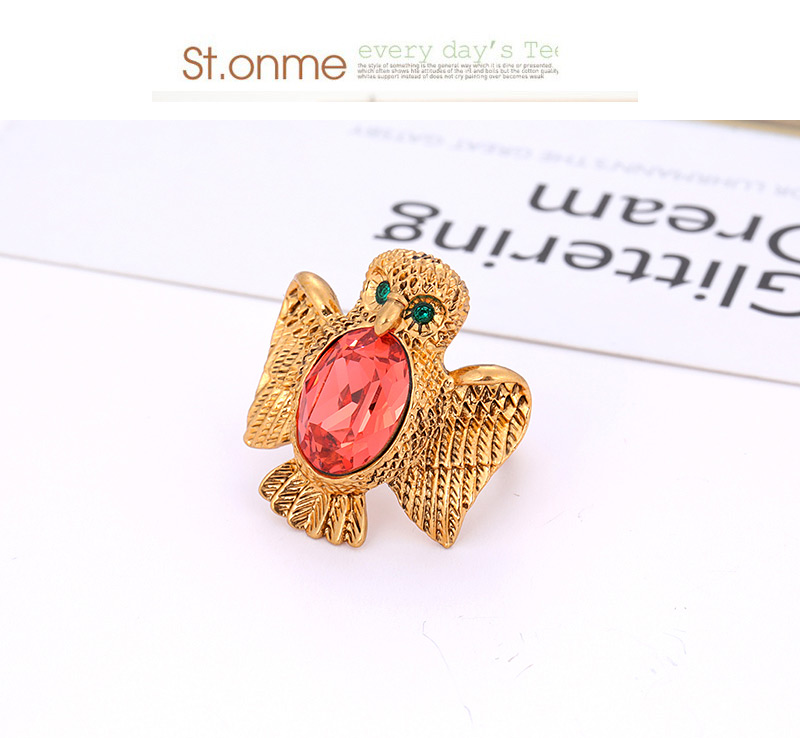 Fashion Gold Color Owl Shape Decorated Ring,Fashion Rings