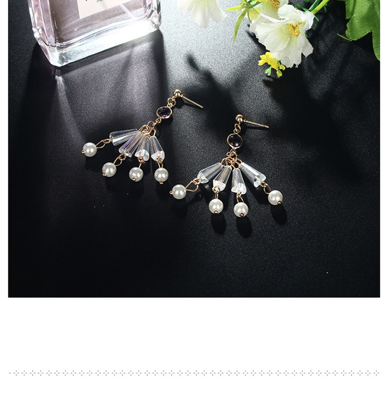Fashion Purple Color Matching Decorated Earrings,Drop Earrings