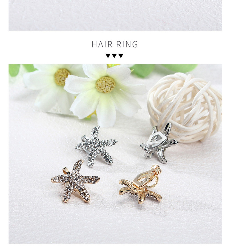 Fashion Gold Color Starfish Shape Decorated Earrings,Stud Earrings