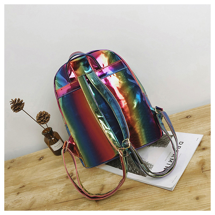 Fashion Multi-color Zipper Decorated Backpack,Backpack