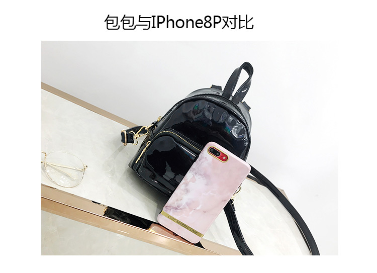 Fashion Silver Color Pure Color Decorated Backpack,Backpack