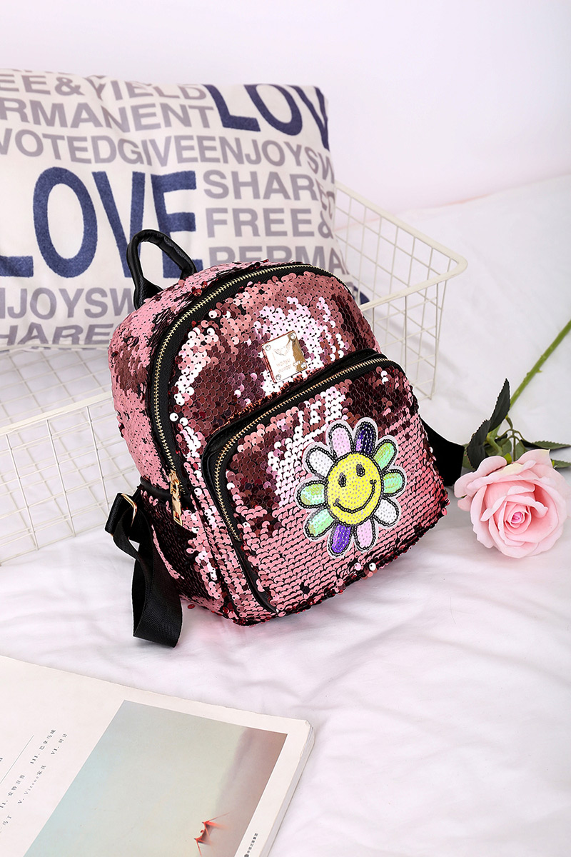 Fashion Blue Flower Pattern Decorated Backpack,Backpack