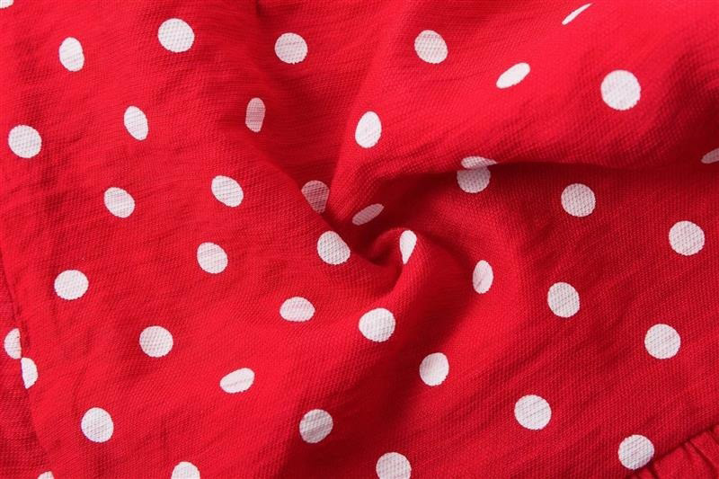 Fashion Pink Dots Pattern Decorated Skirt,Skirts