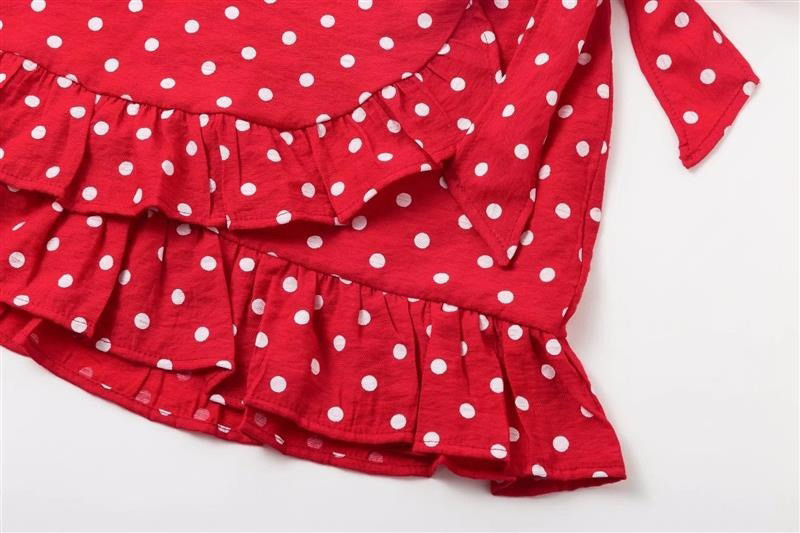 Fashion Red Dots Pattern Decorated Skirt,Skirts
