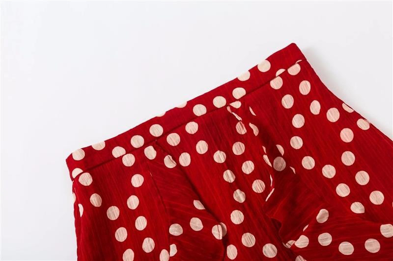 Fashion Red Dots Pattern Decorated Skirt,Skirts