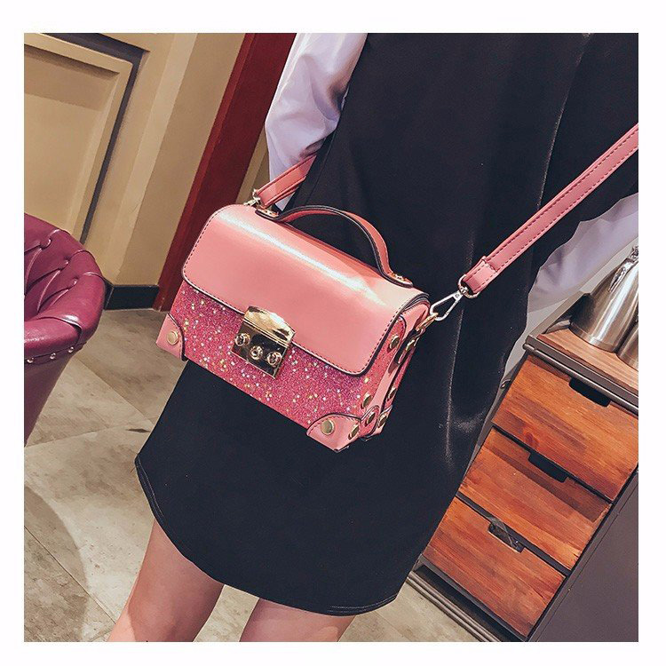 Fashion Black Paillette Decorated Bag,Handbags