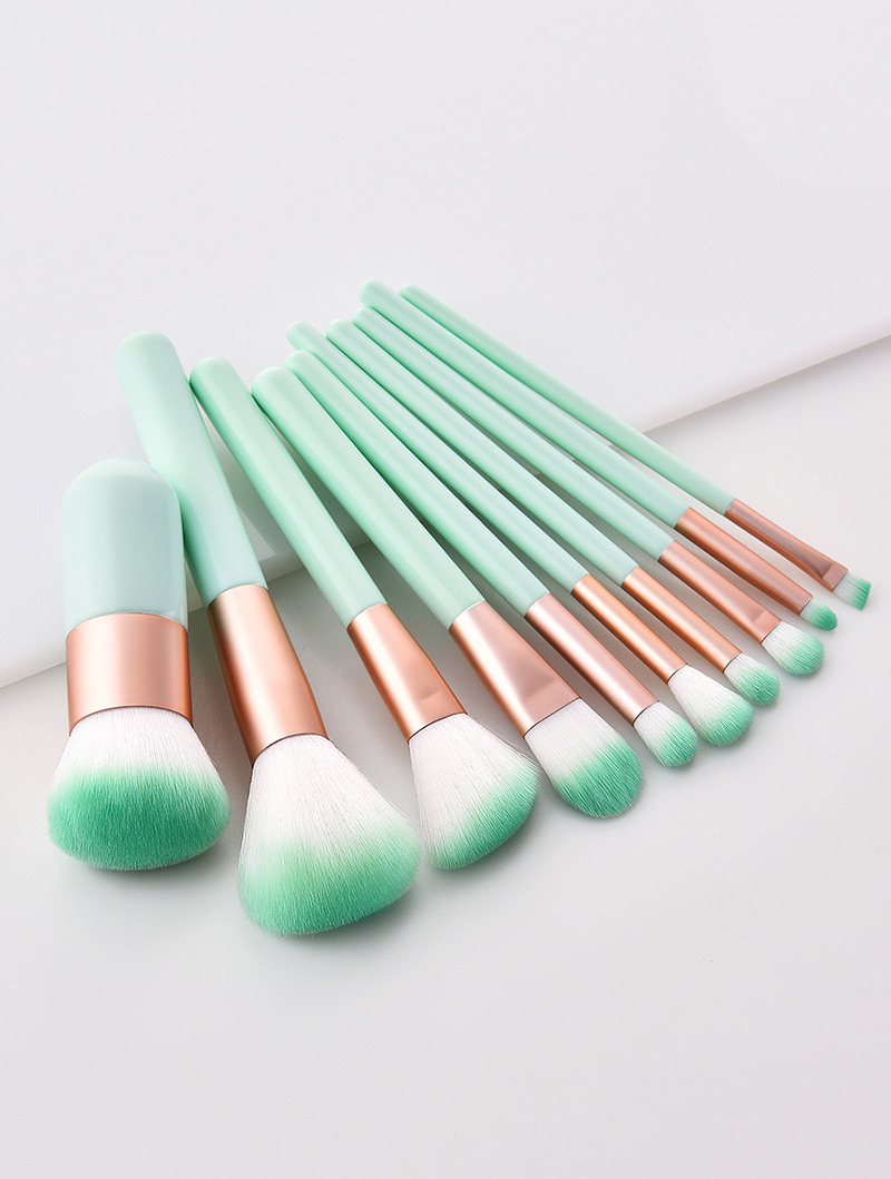 Fashion Green Round Shape Decorated Makeup Brush,Beauty tools