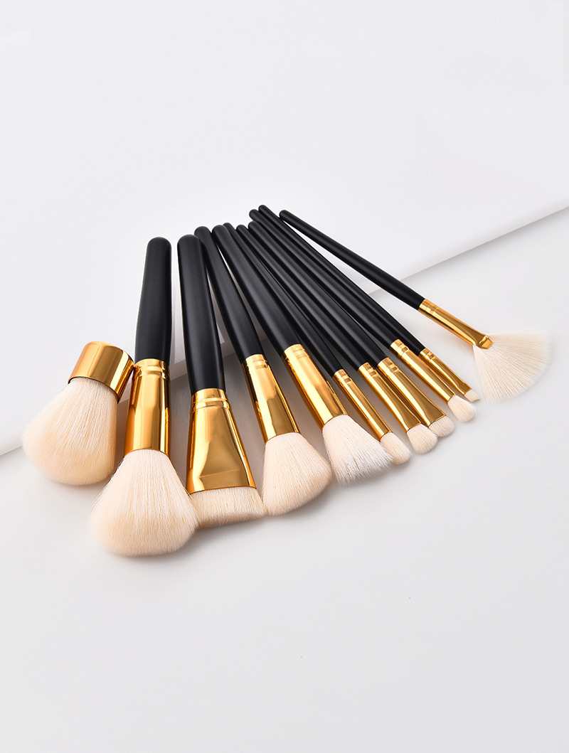 Fashion Black Round Shape Decorated Makeup Brush,Beauty tools