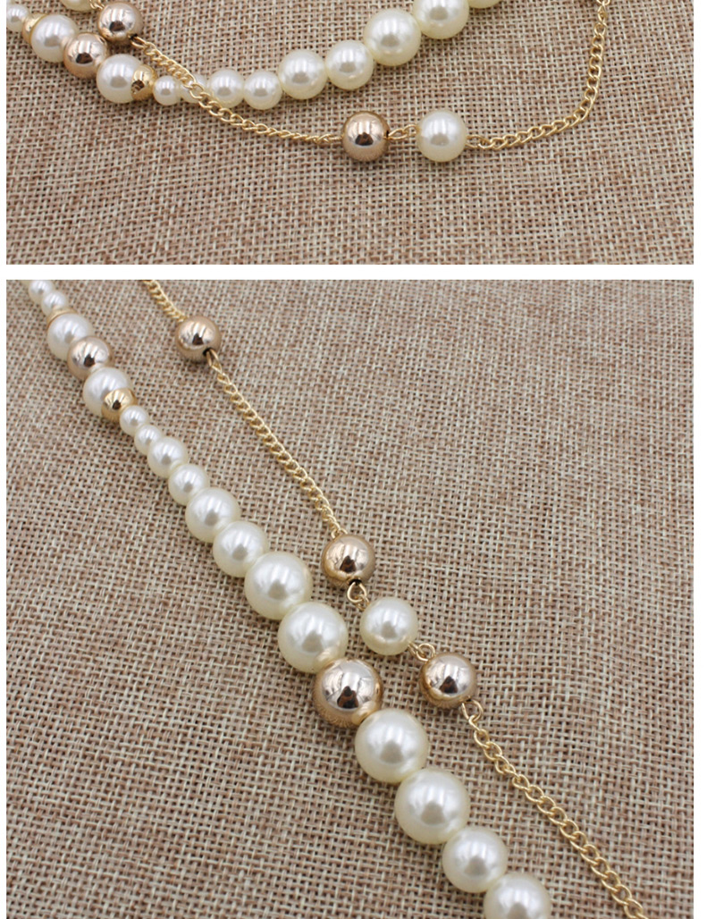 Fashion White Pearls Decorated Double Layer Jewelry Sets,Jewelry Sets