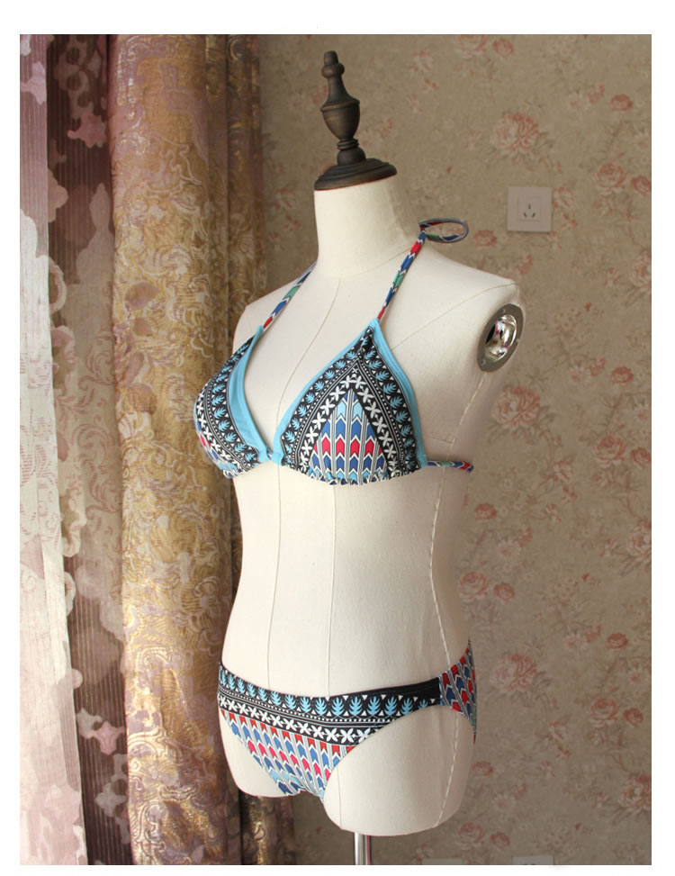 Sexy Multi-color Geometric Shape Pattern Decorated Bikini,Bikini Sets