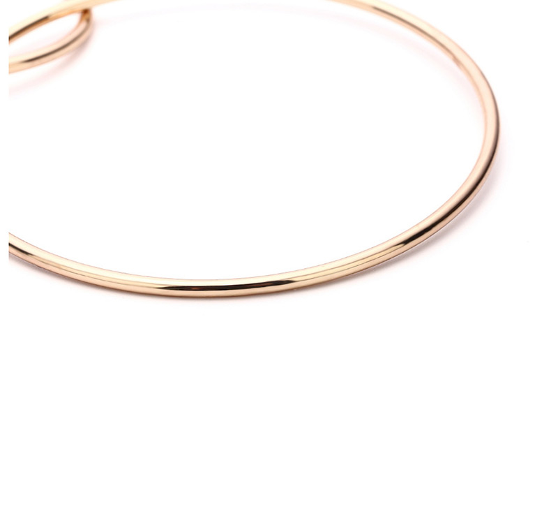 Fashion Gold Color Pure Color Decorated Asymmetric Bracelet,Fashion Bangles