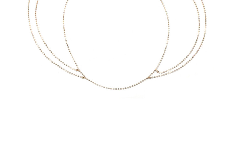 Fashion Gold Color Full Diamond Decorated Multi-layer Body Chain,Body Piercing Jewelry