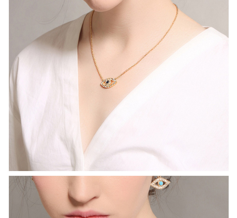 Fashion Gold Color Eye Pendant Decorated Necklace,Pendants