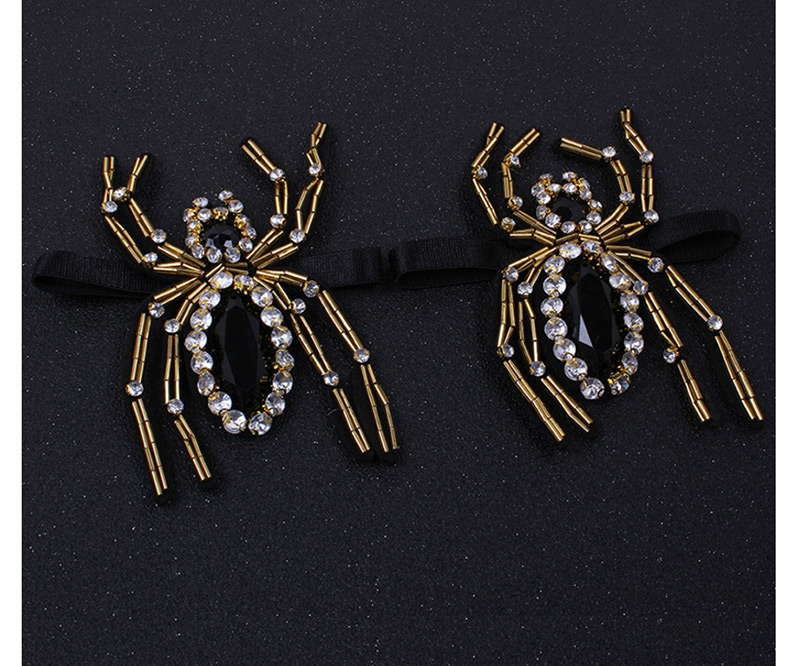 Fashion Black Spider Shape Decorated Shoes Accessories(1pc),Body Piercing Jewelry