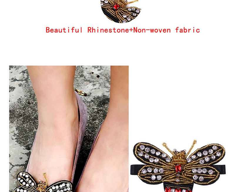 Fashion Gold Color Bee Shape Decorated Shoes Accessories(1pc),Body Piercing Jewelry
