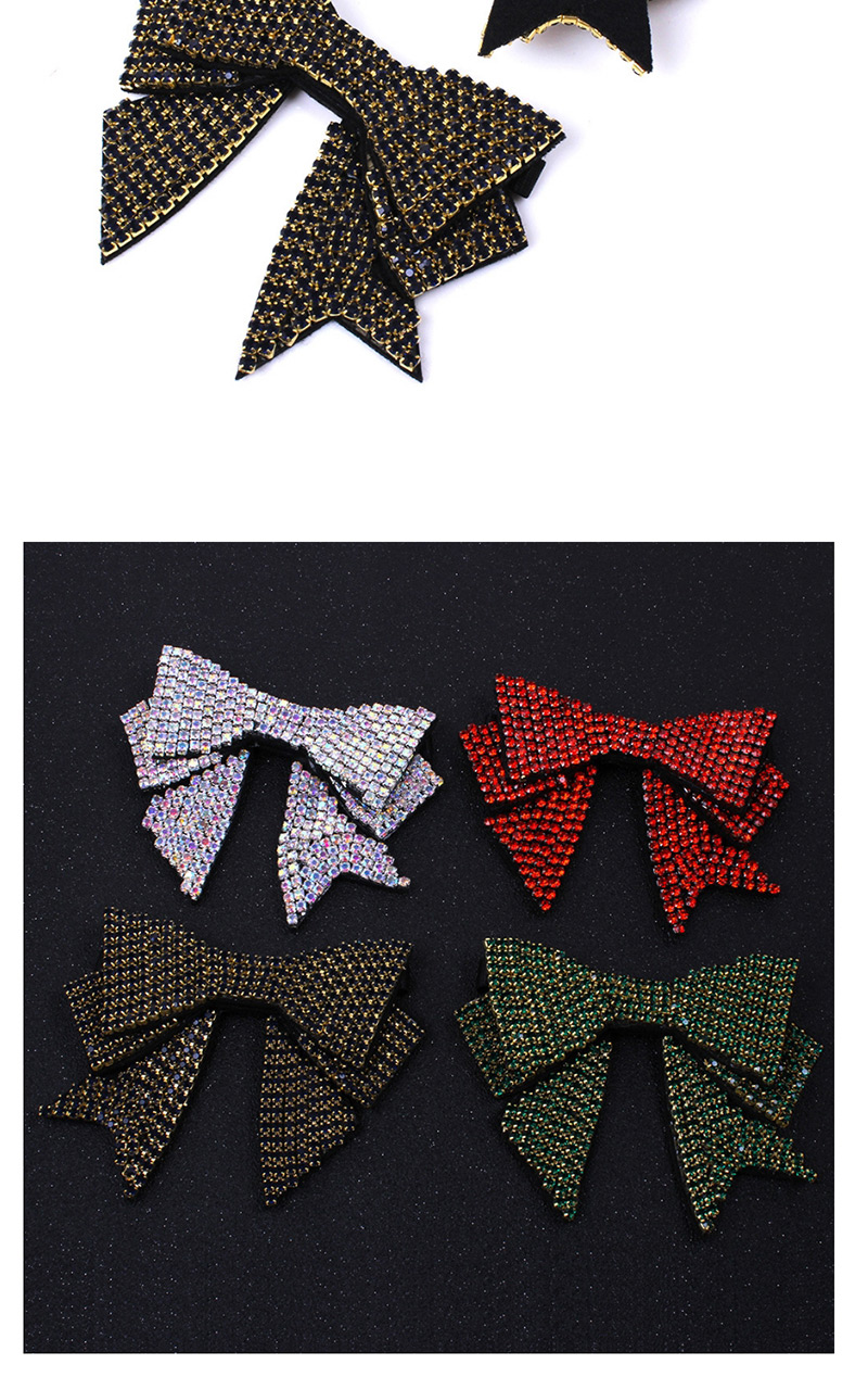 Fashion Red Full Diamond Design Bowknot Shape Shoes Accessories（1pc),Body Piercing Jewelry
