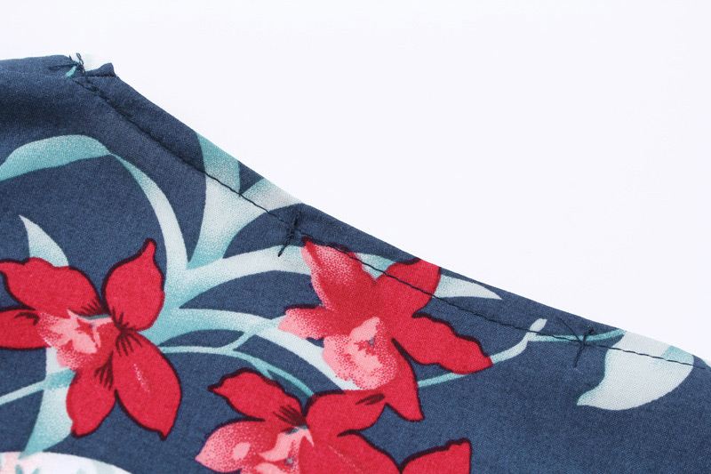 Fashion Blue Tassel Decorated Long Sleeves Kimono,Coat-Jacket