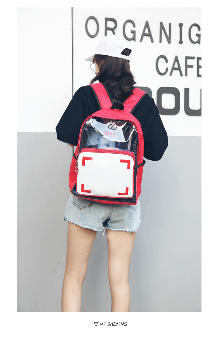 Fashion Pink People Pattern Decorated Simple Backpack(small),Backpack