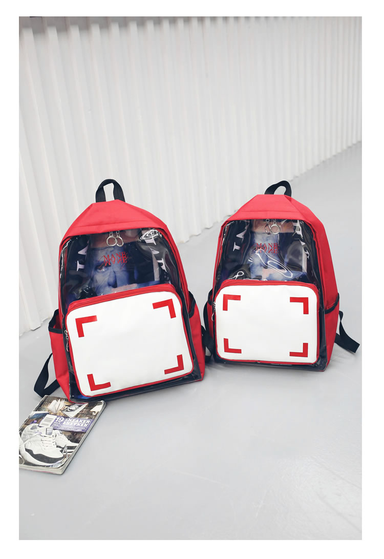 Fashion Red People Pattern Decorated Simple Backpack(large),Backpack