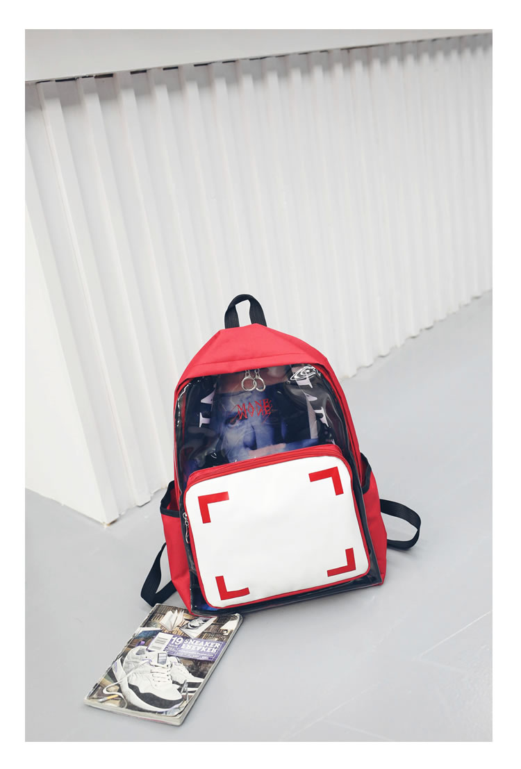 Fashion Red People Pattern Decorated Simple Backpack(small),Backpack