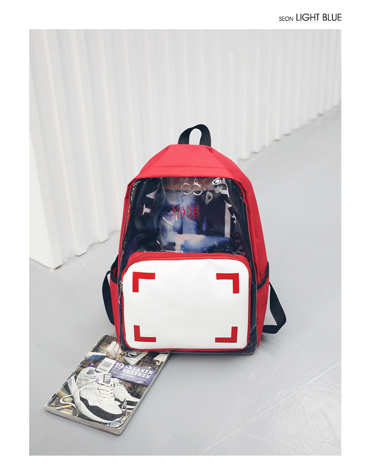 Fashion Red People Pattern Decorated Simple Backpack(large),Backpack