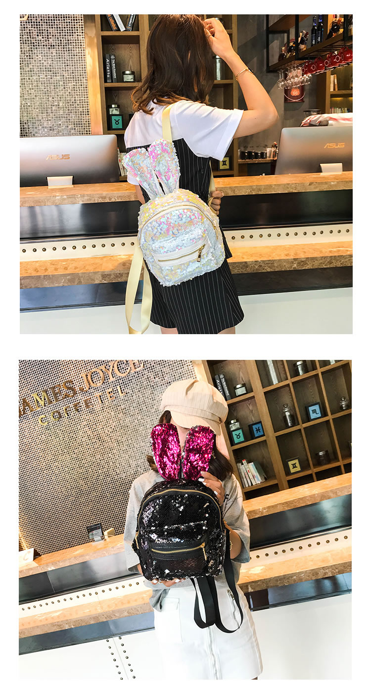 Fashion Multi-color Cartoon Rabbit Shape Design Leisure Travel Bag,Backpack