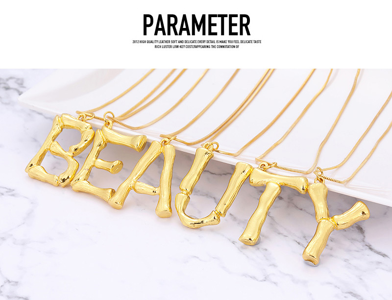 Fashion Gold Color Letter V Pendant Decorated Necklace,Pendants