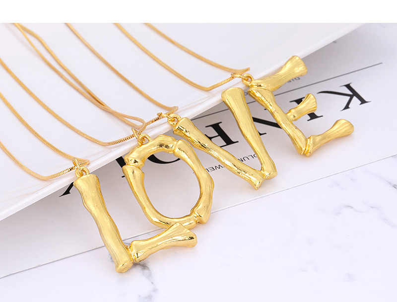Fashion Gold Color Letter Y Pendant Decorated Necklace,Pendants
