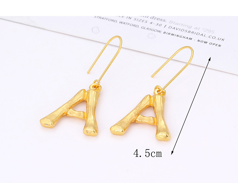 Fashion Gold Color Letter Q Decorated Pure Color Earrings,Drop Earrings