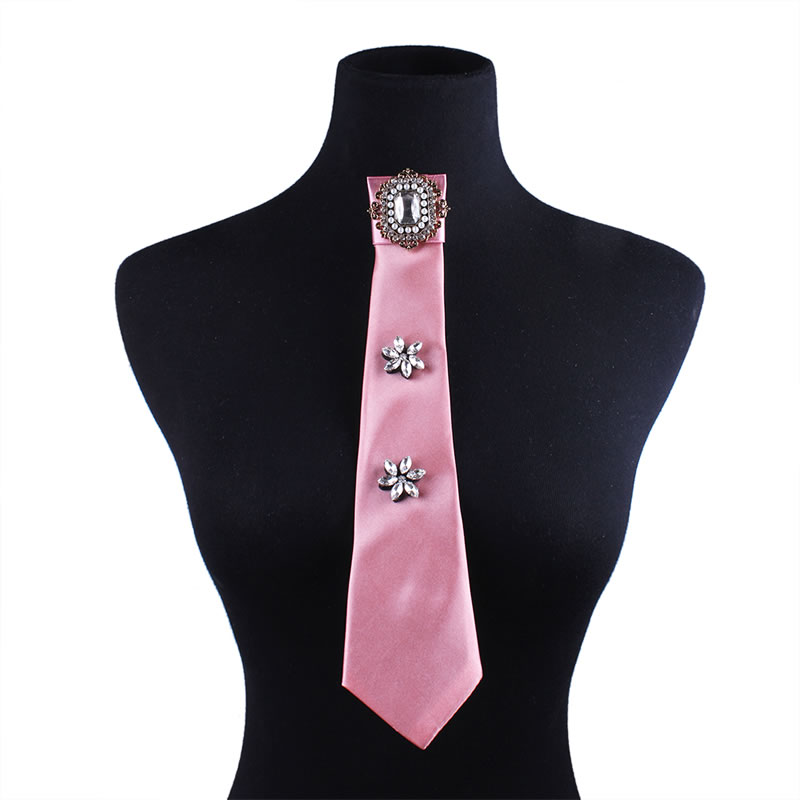 Fashion Red Flower Decorated Pure Color False Collar,Thin Scaves