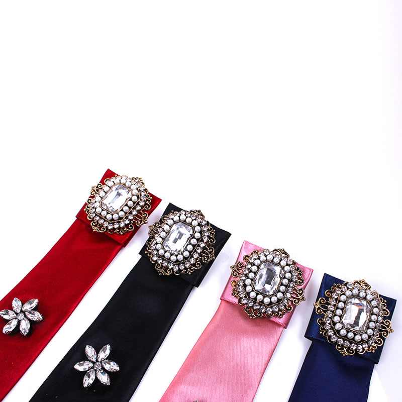 Fashion Pink Flower Decorated Pure Color False Collar,Thin Scaves