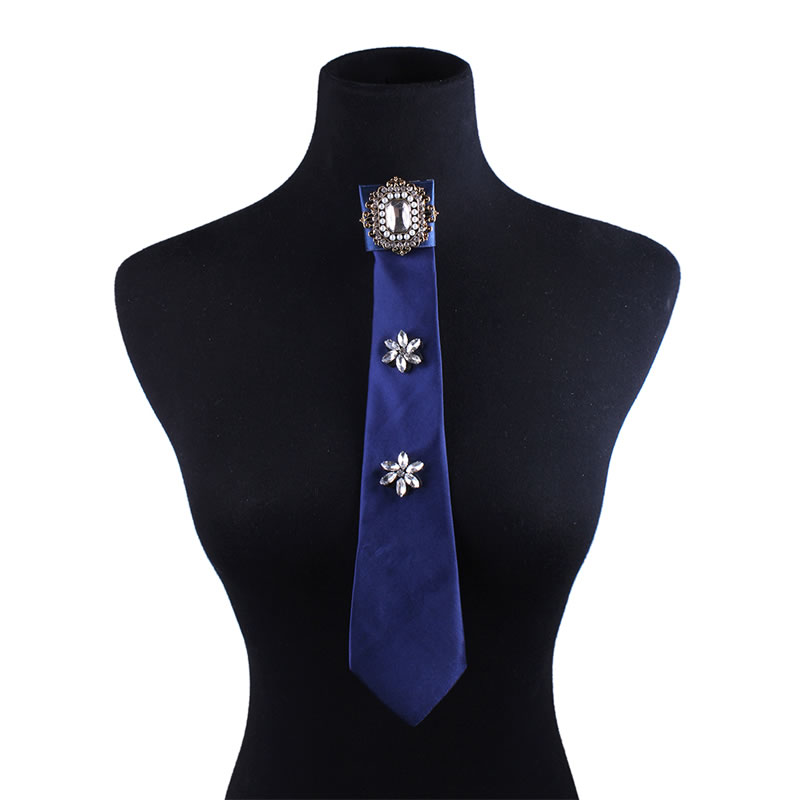 Fashion Black Flower Decorated Pure Color False Collar,Thin Scaves