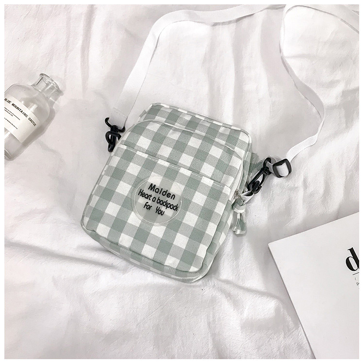 Fashion Pink Grid Pattern Decorated Shoulder Bag (2pcs),Backpack